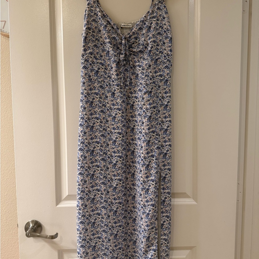 Abercrombie & Fitch Blue Floral Maxi Dress in